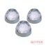 Zestaw 3 szt kryształowych zakończeń LED CR-20 - Cariitti światłowód