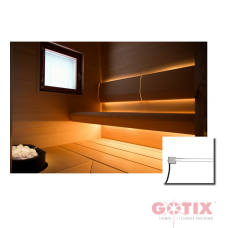 Zestaw oświetlenia oparcia ławki sauny 1M - Cariitti światłowód